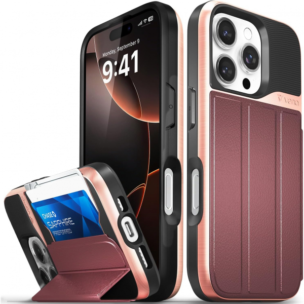 Vena Apple iPhone 16 Pro vCommute Klf-Rose Gold Red