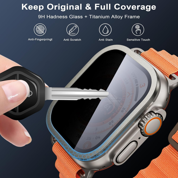 WSKEN Apple Watch Ultra 2.Nesil Bumper Koruyucu (49mm)-Original Orange 