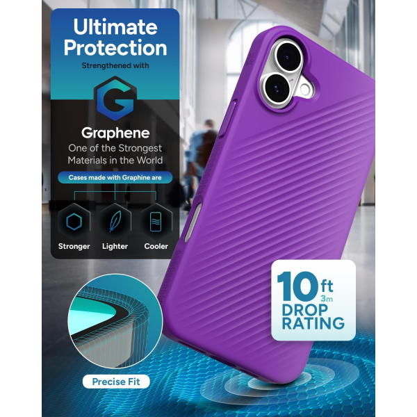 ZAGG Apple iPhone 16 Plus Luxe Snap Klf-Purple