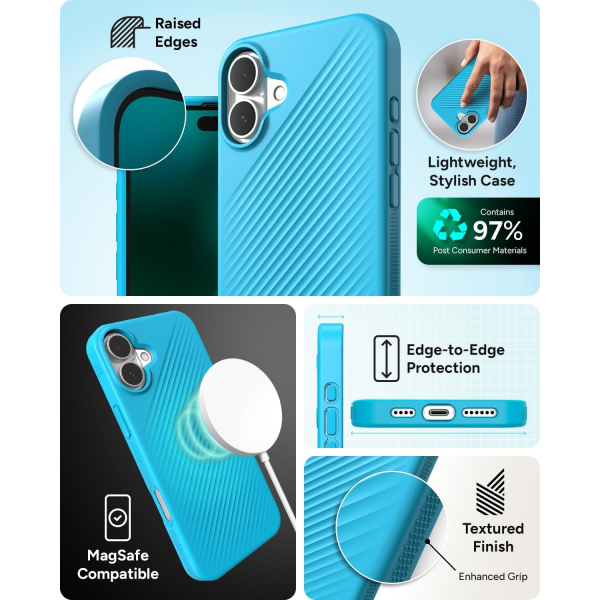 ZAGG Apple iPhone 16 Plus Luxe Snap Klf-River Blue