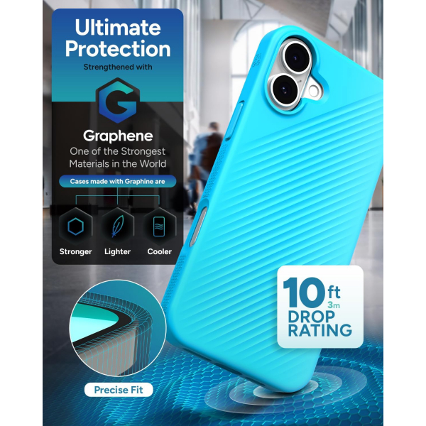 ZAGG Apple iPhone 16 Plus Luxe Snap Klf-River Blue