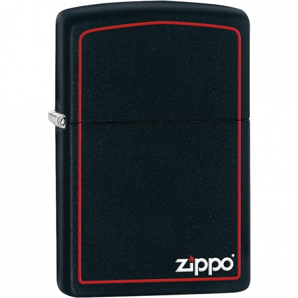 Zippo Krmz Bordrl Siyah Mat akmak