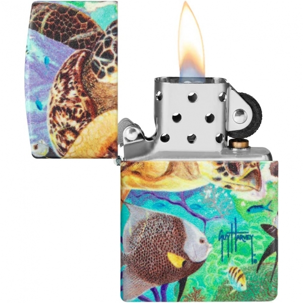 Zippo Guy Harvey Kaplumbaa akmak 