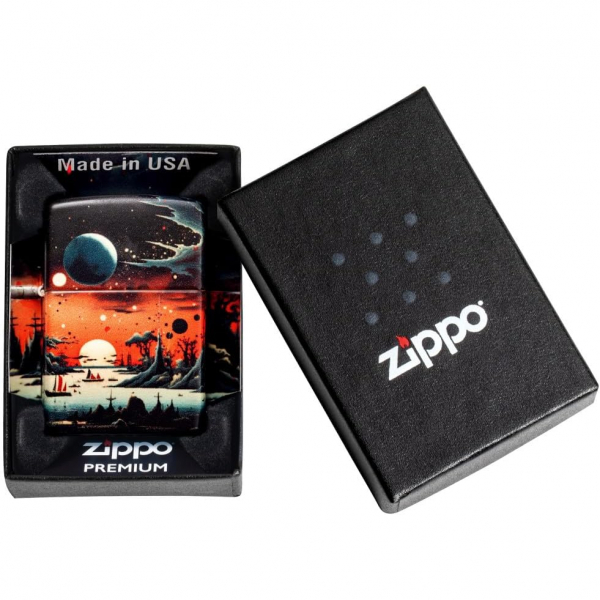 Zippo Galaktik Manzara Siyah akmak 