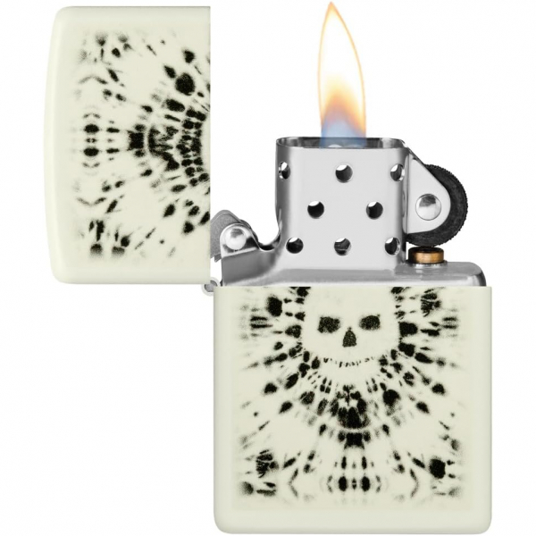 Zippo Parlayan Kafatas Beyaz akmak 