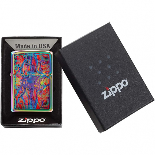 Zippo Renkli Ahtapot Tasarm akmak