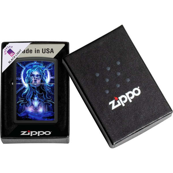 Zippo Star Girl Karanlkta Parlayan akmak