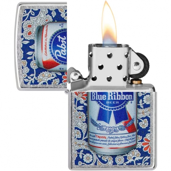 Zippo Pabst Blue Ribbon akmak (Mavi)