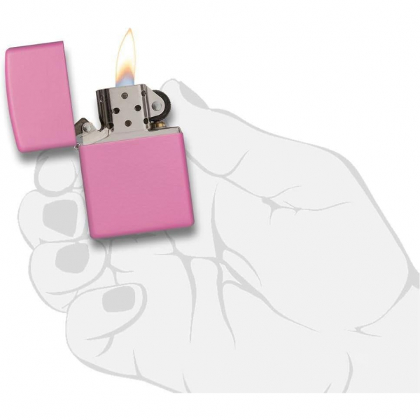 Zippo Klasik Pembe Mat akmak