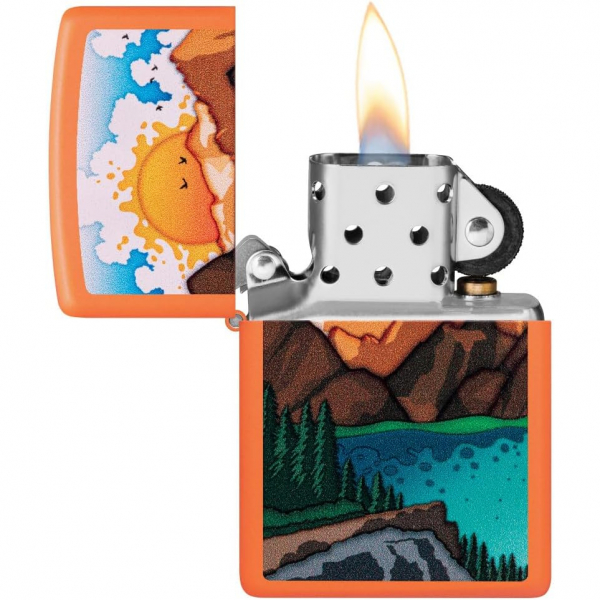 Zippo Sunrise Turuncu Mat akmak