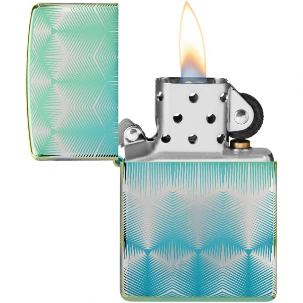 Zippo Parlak Mavi Yeil akmak