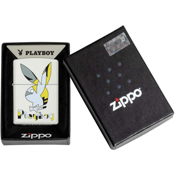 Zippo Sar Playboy Beyaz Mat akmak