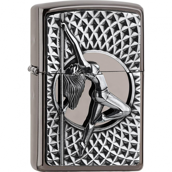 Zippo Black Ice Plaket Dans Kz akmak