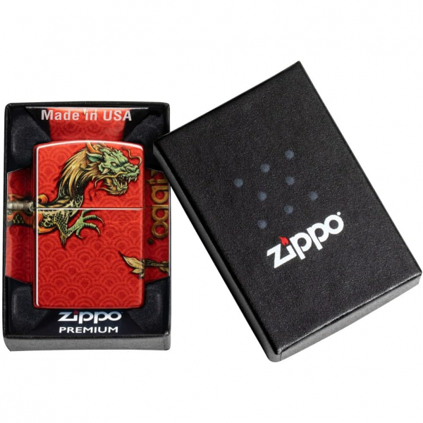 Zippo Uan Dragon Krmz akmak