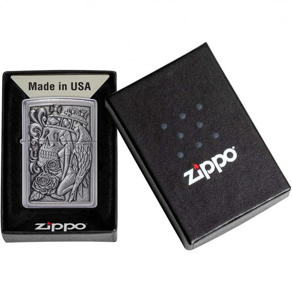 Zippo Kafatas ve Melek Amblemi akmak