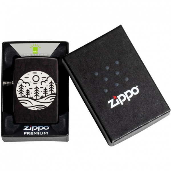 Zippo Siyah Ay Indaki Alan akmak 