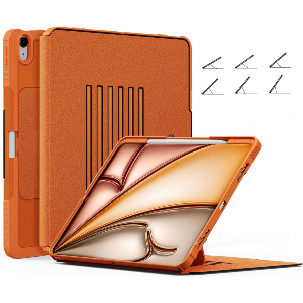 ZtotopCase Kalem Blmeli iPad Air Klf (13 in)-Orange