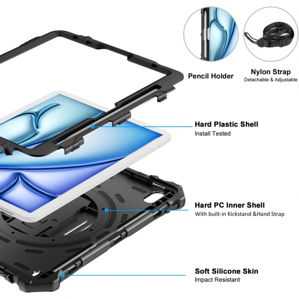 Ztotop Rotating iPad Air M2 Klf (11 in)