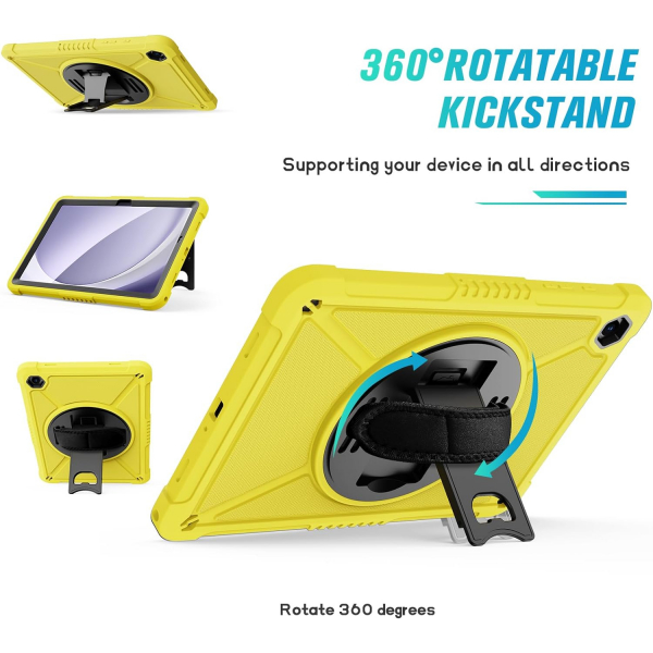 Ztotop Rotating Galaxy Tab A9 Plus Klf -Yellow