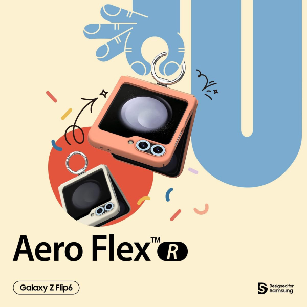 araree Aero Flex R Galaxy Z Flip 6 Klf -Peach Coral 