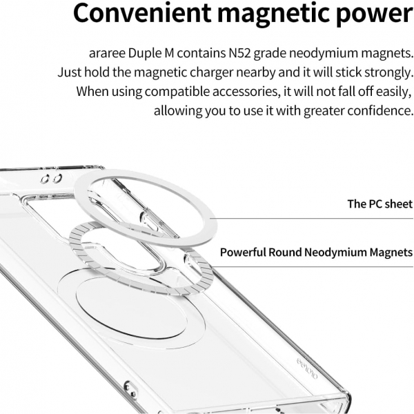 araree Duple M Galaxy S24 MagSafe Klf-Clear