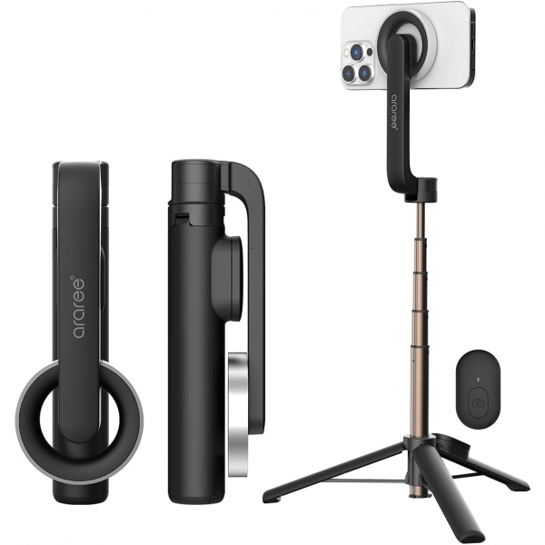 araree Magfie Pod Manyetik Selfie ubuu/Tripod -Black