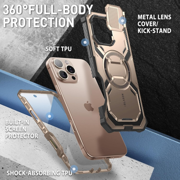 i-Blason Apple iPhone 16 Pro Armorbox Klf-RoseGold