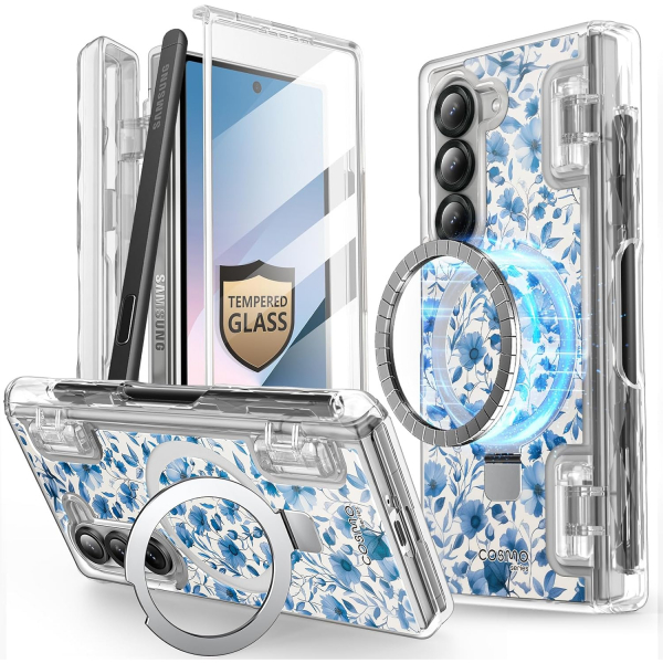 i-Blason Cosmo Galaxy Z Fold 6 Klf-BlueFloral