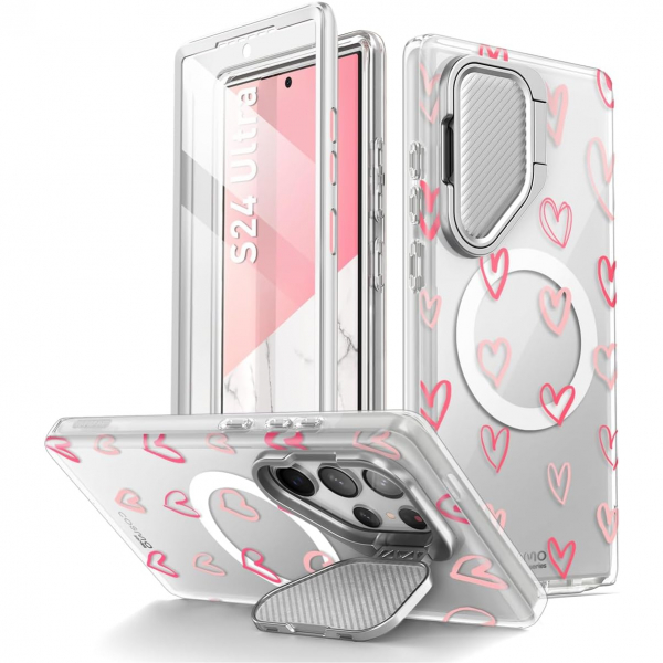 i-Blason Cosmo Serisi Samsung Galaxy S24 Ultra Klf-Hearts