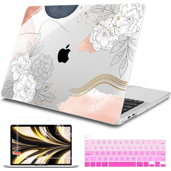 Tuiklol MacBook Pro Sert Kabuk Klf (13 in)-Art Flower 