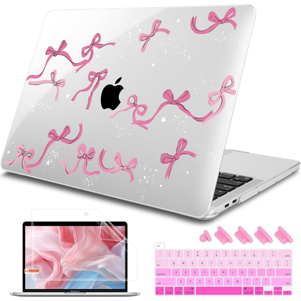 Tuiklol MacBook Pro Sert Kabuk Klf (13 in)-Bowknot 