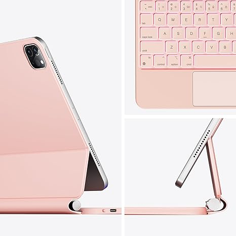 nimin Standl iPad Air M2 Klavyeli Klf (11 in)-Pink