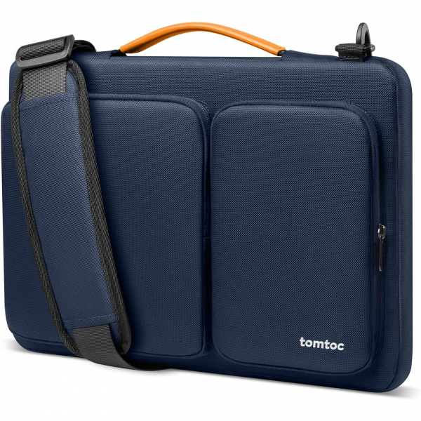 Tomtoc 360 Koruyucu Laptop Omuz antas (16 in)-Dark Blue