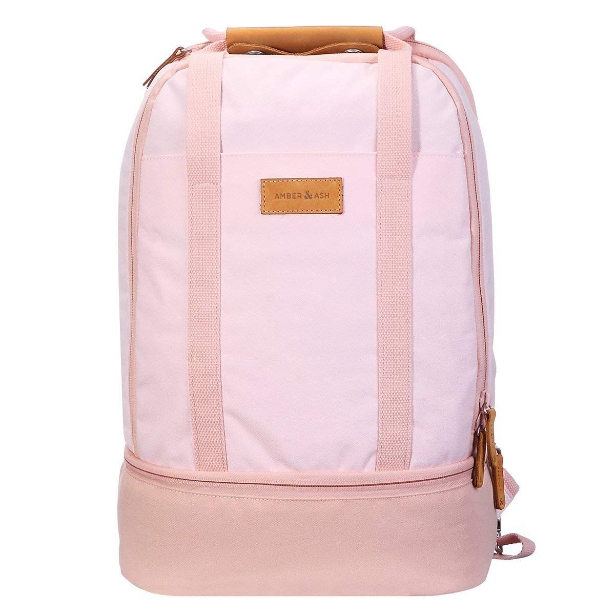 amber and ash backpack pink