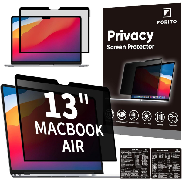 F FORITO Privacy MacBook Air Ekran Koruyucu (13 in)