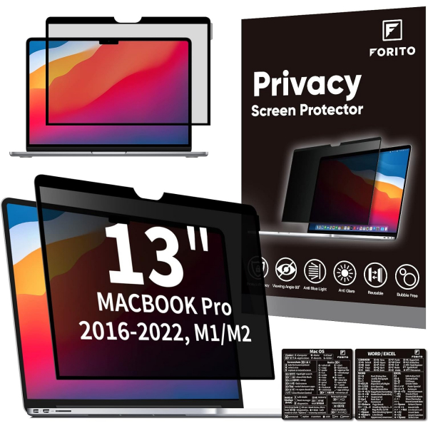 F FORITO Privacy MacBook Pro M2 Ekran Koruyucu (13 in)