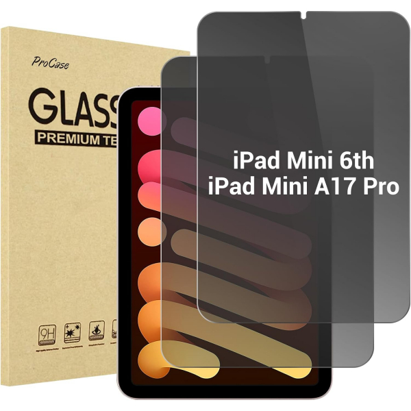 ProCase iPad Mini 7 Privacy Ekran Koruyucu (2 Adet)