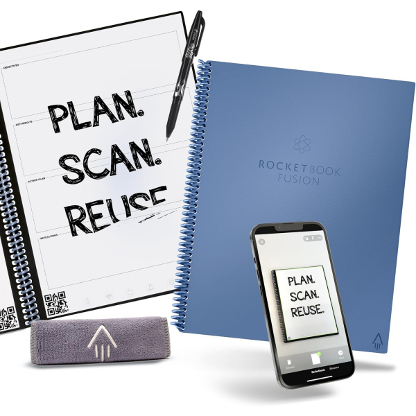 Rocketbook Everlast Fusion Tekrar Kullanlabilir Defter (Letter)