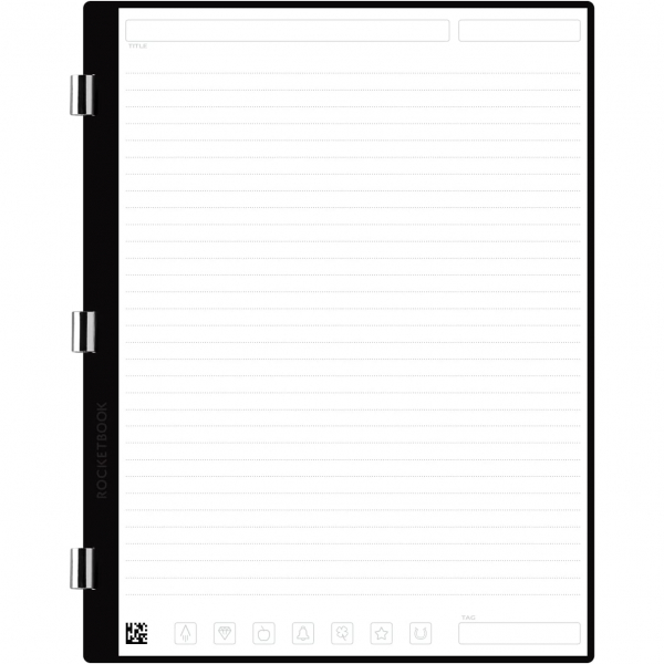 Rocketbook Pro Akll izgili Lined Defter (Letter)