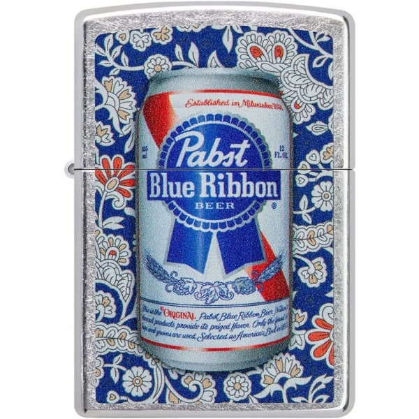 Zippo Pabst Blue Ribbon akmak (Mavi)