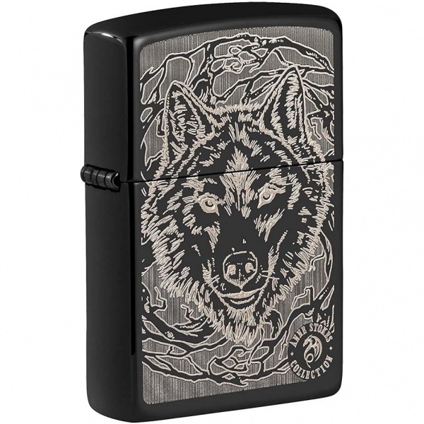 Zippo Wolf Wolves akmak(Siyah)