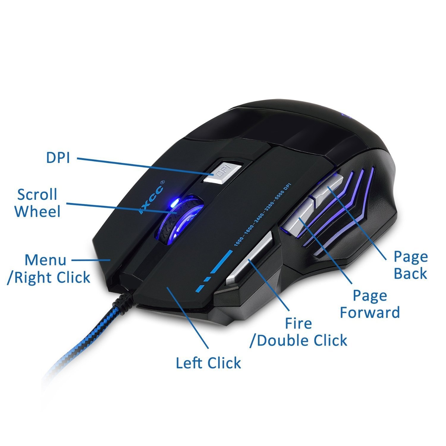 iXCC Optical Gaming Mouse 2027